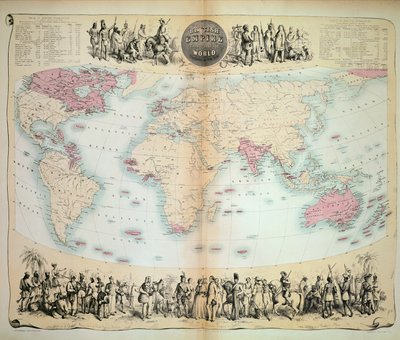 British Empire throughout the World by English School